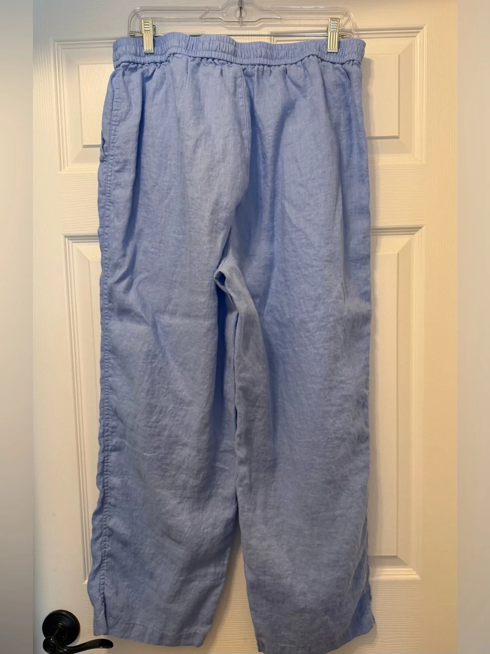 Banana Republic Light Blue Drawstring 100% Linen Pants